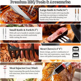 1026027 Merge Professional BBQ Griddle Acessories Set, 38 Pcs Stainless Steel Grill Tools Z149.
