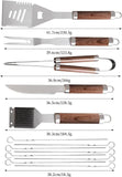 1026027 Merge Professional BBQ Griddle Acessories Set, 38 Pcs Stainless Steel Grill Tools Z149.