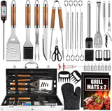 1026027 Merge Professional BBQ Griddle Acessories Set, 38 Pcs Stainless Steel Grill Tools Z149.