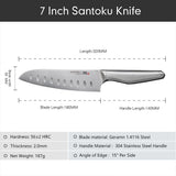 1026052 Turwho 7inch Santoku Knife German Steel Kitchen Meat Vegetable Chef Knife	Z276 ******* You 210526.
