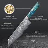 1026058 Merge 2Turwho Kitchen Kiritsuke Chef Knife Japanese VG10 Damascus Steel Black And Green Z276 xxxxxxx You 210526.