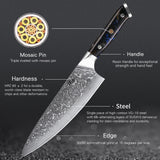 1026058 Merge 2Turwho Kitchen Kiritsuke Chef Knife Japanese VG10 Damascus Steel Black And Green Z276 xxxxxxx You 210526.