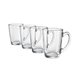 1026085 Merge Tempered Glass Coffee Mugs Clear Tea Cup Handle 320ml 4 Pack Z303 xxxxxxx You 200726.