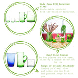 1026094 Merge 7pc Recycled Glassware Set 6 Drinking Glasses Tumblers 1 Water Jug Juice Pitcher Z304 xxxxxxx You 210726.