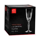 1026101 Merge 6x Champagne Flutes Glasses Set RCR Crystal Cut Wine Glass Stemware 200ml Z305 xxxxxxx You 220726.