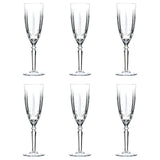 1026101 Merge 6x Champagne Flutes Glasses Set RCR Crystal Cut Wine Glass Stemware 200ml Z305 xxxxxxx You 220726.