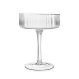 1026102 4 Linear Coupe Champagne Glasses Set Cocktail Dessert Stemware Z305 xxxxxxx You 220726.
