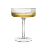 1026102 4 Linear Coupe Champagne Glasses Set Cocktail Dessert Stemware Z305 xxxxxxx You 220726.