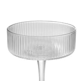 1026102 4 Linear Coupe Champagne Glasses Set Cocktail Dessert Stemware Z305 xxxxxxx You 220726.