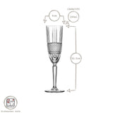 1026105 Merge RCR Crystal 190ml Brillante Glass Champagne Flutes Wedding Party Glasses Z305 xxxxxxx You 230726.