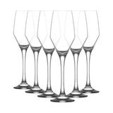 1026107 Merge 6 Pieces LAV Clear 230ml Ella Glass Champagne Flutes Prosecco Wedding Party Z305 xxxxxxx You 230726.