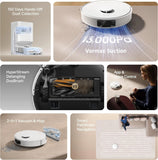 103227 Merge D1OS Robot Vacuum Cleaner And Mop 5000Pa Power Suction, LDS Navigation White Z242 xxxxxxx You