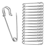0499 Merge 10 Pieces Large Safety Pins 3.5inch 87mm Silver Tone Craft Sewing Quilt Need Z147 xxxxxxx You Z202 100626.