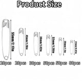 10506 Merge Safety Pins 250 Pieces Premium Safety Brooches Pins Assorted sizes Sewing Brooches Z147 xxxxxxx You 100626.