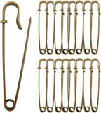 10507 Merge Safety Pins (2022 New) 10cm Large Safety Pins Pack Of 15 For Cloths Leather Z147 xxxxxxx You 110626.