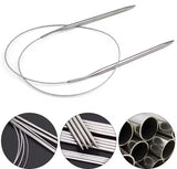 10512 Merge Quality Stainless Steel Circular Needle Hook Yarn 7mm Knitting Craft 43cmLx7mm Z296 xxxxxxx 080726.