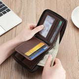 10522 Merge Luxury Mens Wallet Zipper Card Holders New Male Gifts Coffee In Colour	Z273 xxxxxxx You 140526.