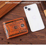 10524 Merge Mens Wallet With 100US Dollar Pattern Male Leather Photo Card Holder Z273 xxxxxxx You 140526.