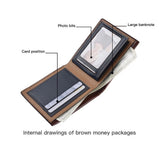 10525 Merge Pu Leather Male Bifold Wallet Classic Coin Pocket Credit Card Holder Cash Z273 xxxxxxx You 140526.