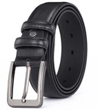 10532 Mens Leather Belt High Quality Buckle Work Waist Black Z274 xxxxxxx You 180526.