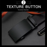 10534 Merge Mens Ratchet Leather Belt Automatic Buckle Waist Mens Jeans Casual Belt Z274 xxxxxxx You 180526.