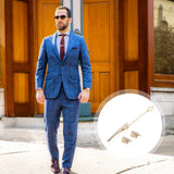 10544 Merge Golden Rhinestone Mens Links Tie Clip Set Alloy Business Attire Z275 xxxxxxx You 190526.