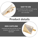 10544 Merge Golden Rhinestone Mens Links Tie Clip Set Alloy Business Attire Z275 xxxxxxx You 190526.