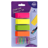 106426 Merge 8X4 Eraser 4 Pencil Sharpenser Set Drawing Sketching Size Home School Office Z279 xxxxxxx You 290526.