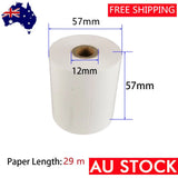 106466 Merge Thermal Cash Register Printing Receipt Roll Eftpos 57x57 29mts 100 Rolls Z316 xxxxxxx You Z316.