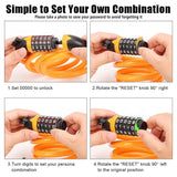 10723 Merge Bike Bicycle Cycling Lock 5 Digit Combination Security Cable Lock Anti Theft Z263 xxxxxxx You 280426.