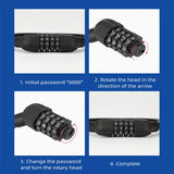 10724 Merge Bike Bicycle Code Combination Lock 4 Digital Password Pin Security Cable Lock Z263 xxxxxxx You 280426.