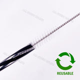 10762 Merge 108 Straws Reusable Plastic Straws 25cm Long Drinking Straws With Cleaner Brush Z256 xxxxxxx 230626.
