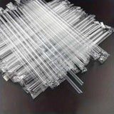 10763 Merge 100 Clear Drinking Straws Plastic Individually Wrapped Party Straws Reusable Z256 xxxxxxx You 230626.