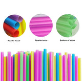 10766 Merge 100 Flexible Bendy Straws Reusable Long Drinking Straws Party Smoothie 10766 Z289 xxxxxxx 230626.