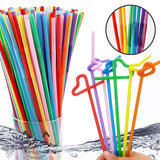 10767 Merge 100 Pieces Flexible Straw Reusable Plastic Bendy Twist Drinking	Z256 xxxxxxx You 230626.