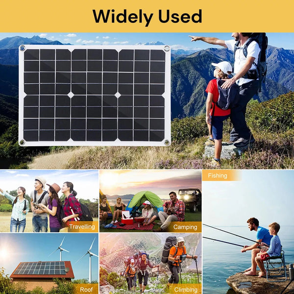 1101 Merge 12V 300W Flexible Solar Panel Caravan Boat Camping Portable Power Mono Charging Z153.