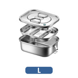 112134 Merge Double-Layer Stainless Steel Lunch Box Metal Bento Food Leakproof Storage Z258 xxxxxxx You 170426.