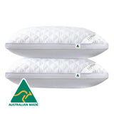 100363 Merge Australian Made Twin Pack Hotel Quality Quilted Ultra Plush Soft Pillow With 3cm Wall Z231 xxxxxxx You 010326.
