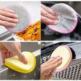 110390 Merge 5-Pieces Double Sided Washing Sponges Brush Clean Pans Dishes Green Z350 xxxxxxx You 080826.