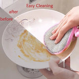 110391 Merge 5 Pcs Double Sided Dishwashing Sponge Brush Pan Pot Dish Yellow Z350 xxxxxxx You 020826.