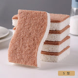 110396 Merge 5 Pcs Double Sided Wood Pulp Dish Sponge Kitchen Scrub Pads Cleaning Cloth Z350 xxxxxxx You 090826.