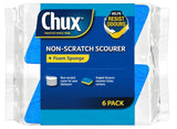 110397 Merge 6 Pack Chux Non Scratch Scourer Scrubs Sponge Kitchen Washing Dishes Z350.