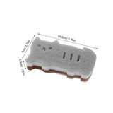 110398 Merge 4 PCS Cat Shaped Dish Sponge Double Sided Scrub Non Scratch Kitchen Pads Z350 xxxxxxx You 090826.