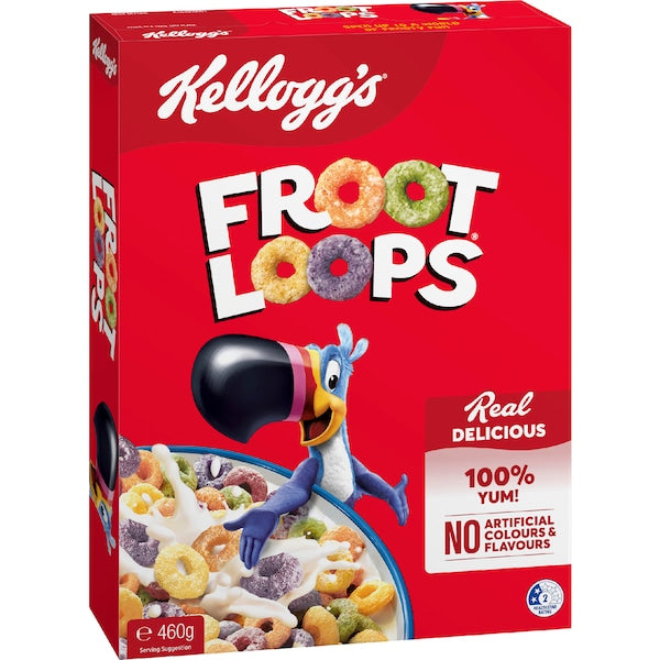 110425 Kelloggs Froot Loops 460g X117.