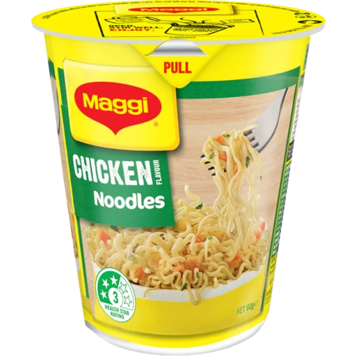 111203 Merge Maggi 2 Minute Chicken Flavor Cup Of Soup Instance Noodles 58-65g Z111.
