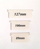 11156 Merge 50 X 127mm Pieces Vertical Blind Bottom Slats DIY Repairs Z282 xxxxxxx You 010626.