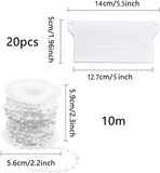 11158 Merge 20 PCS Vertical Blind Weights And Chains 10m 127mm White Z282 xxxxxxx You 010626.