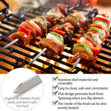 1122131 Merge 20 Metal BBQ Flat Skewers Stainless Steel Barbecue Kebab Sticks Z300 xxxxxxx You 170726.