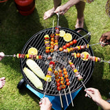 1122131 Merge 20 Metal BBQ Flat Skewers Stainless Steel Barbecue Kebab Sticks Z300 xxxxxxx You 170726.