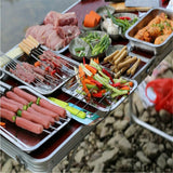 1122132 Merge 12 Pieces BBQ Metal Skewers Stainless Steel Flat Needle Barbecue Tools Z300 xxxxxxx You 160726.